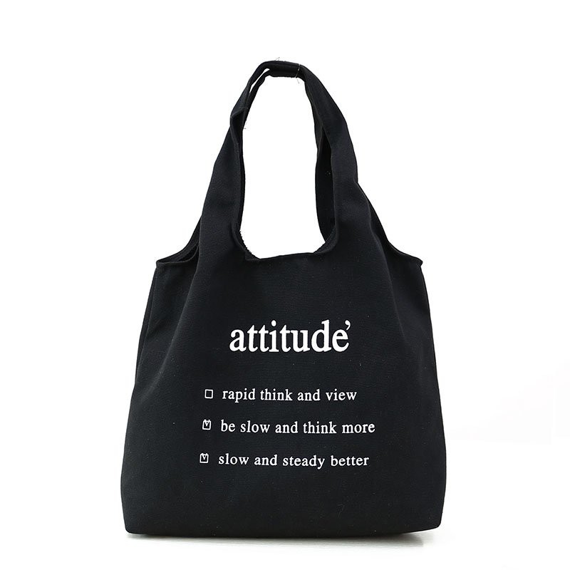 [Mã WAST10K giảm 10K đơn bất kỳ] Túi Tote vải Attitude