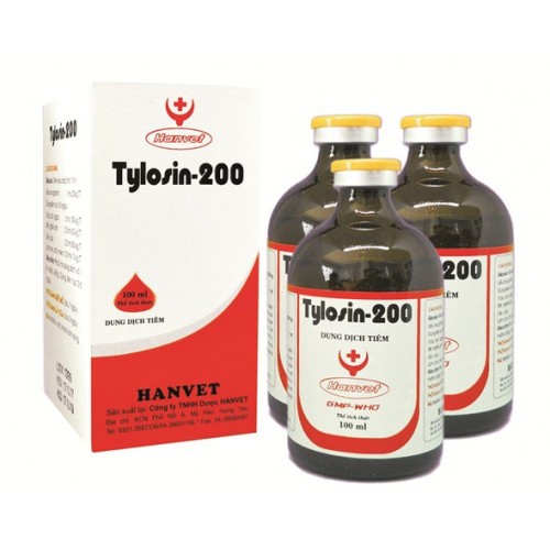 Tylosin 200 (100ml)HV - chỉ dùng trong thú y