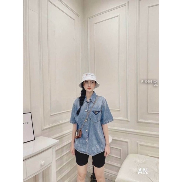 Áo Sơ Mi jean cổ bẻ các kiểu mới TT1106
