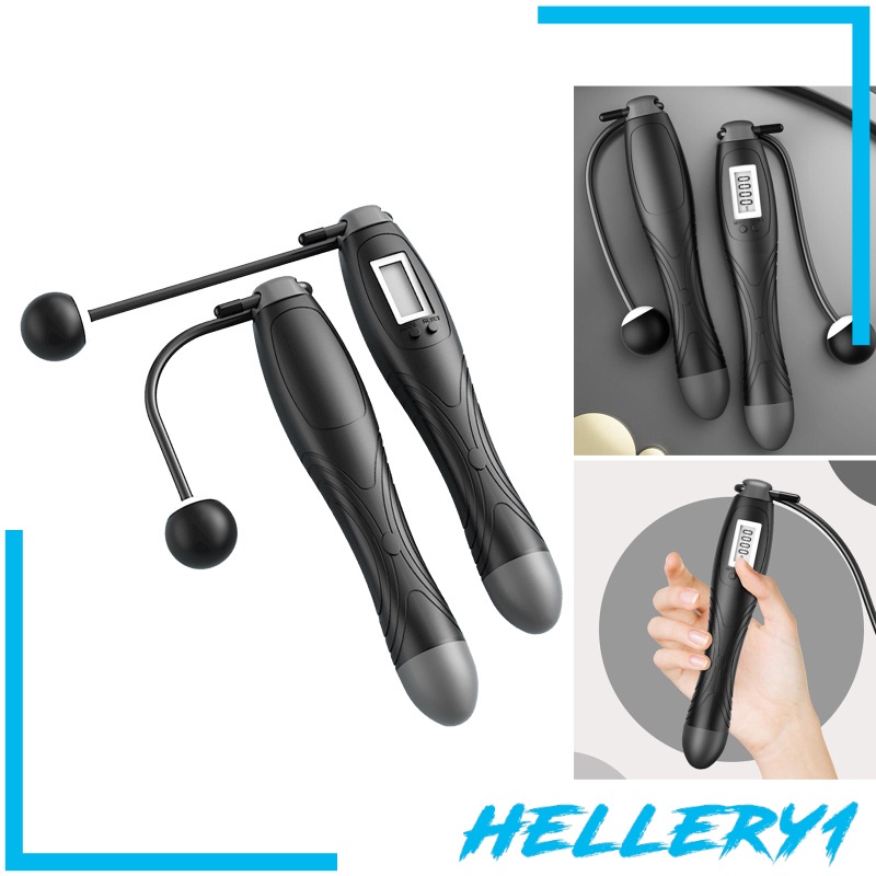 [Hellery1] Dây Nhảy Thể Dục Calorie Điện Tử Không Dây Chế Độ Kép