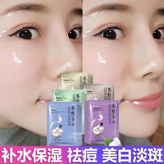 Mặt Nạ Tơ Tằm ONE SPRING SILK MASK ❤️ Mặt nạ nội địa Trung chuẩn chất lượng ❤️ Dưỡng trắng cấp ẩm giảm mụn ❤️ 20ml