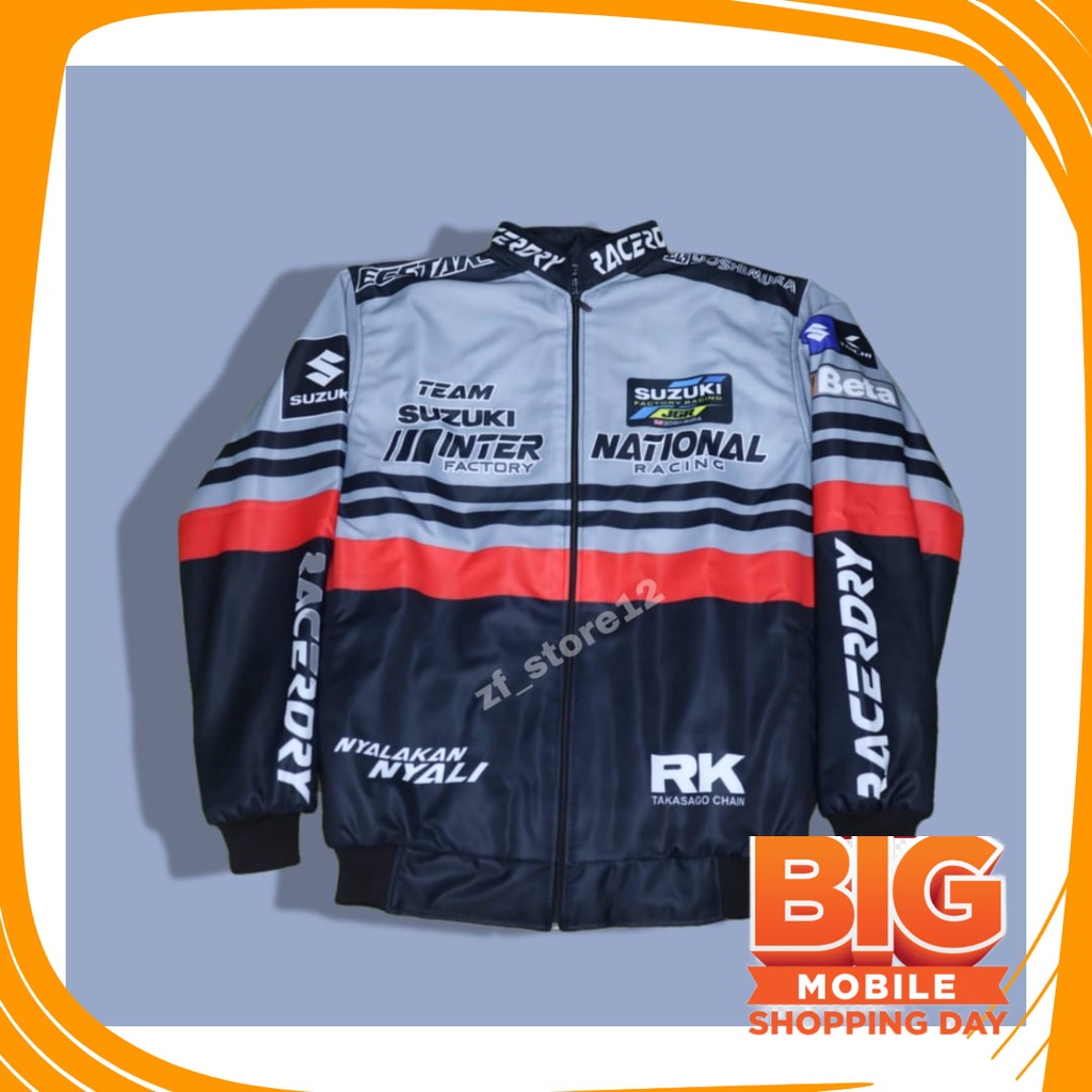 Áo Khoác Đua Xe Màu Trơn / Sunmori Team Suzuki Cho Nam