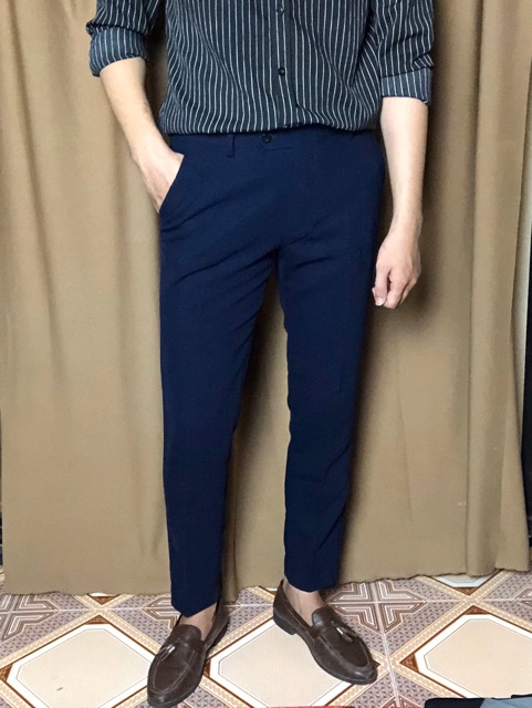 Quần Âu Nam GenLux Màu Xanh,Vải Ngon,Co Dãn Tốt,Dáng Ôm Body,Phong cách Trẻ Trung | BigBuy360 - bigbuy360.vn