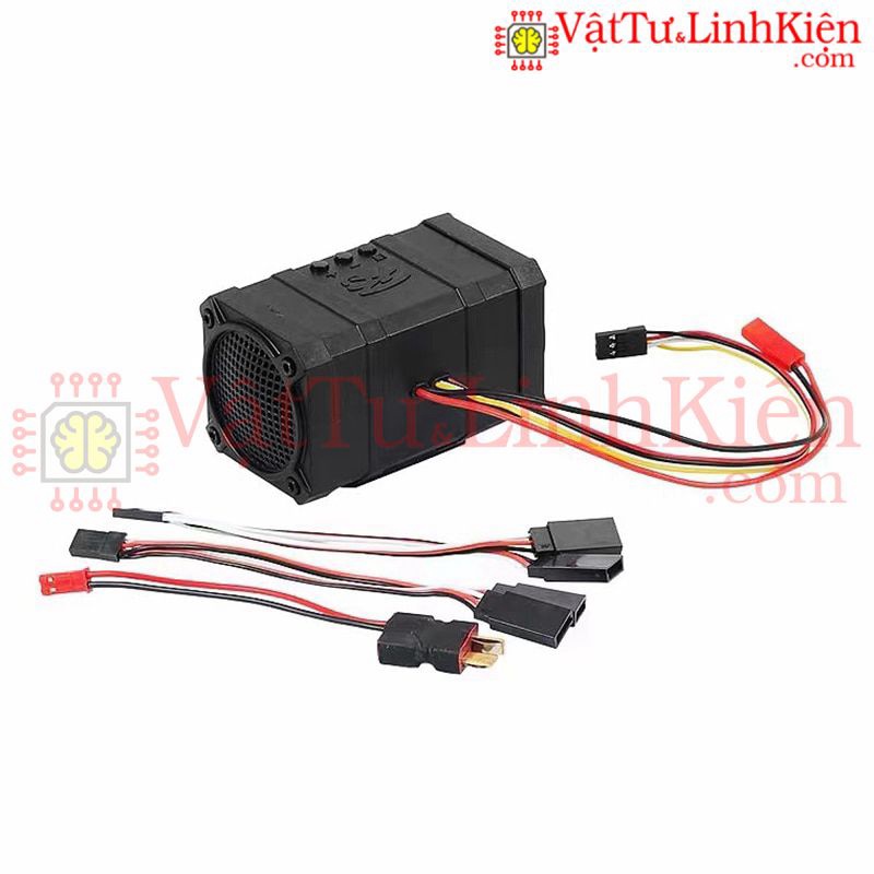 Ô Tô Điều Khiển Từ Xa 2 Kênh Âm Thanh Giả Lập 10 Hiệu Ứng Âm Thanh Loa Liên Kết Tiếng Động Cơ Cho Tập Đoàn 1/10 RC Xe Bá