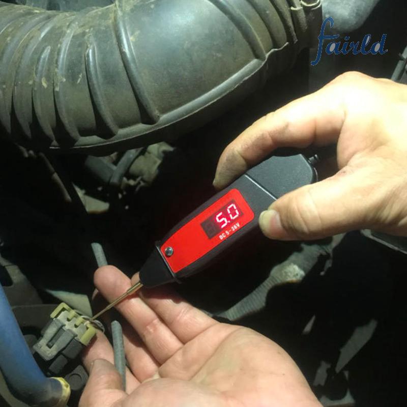 Thiết bị đo điện áp xe hơi kỹ thuật số có đèn