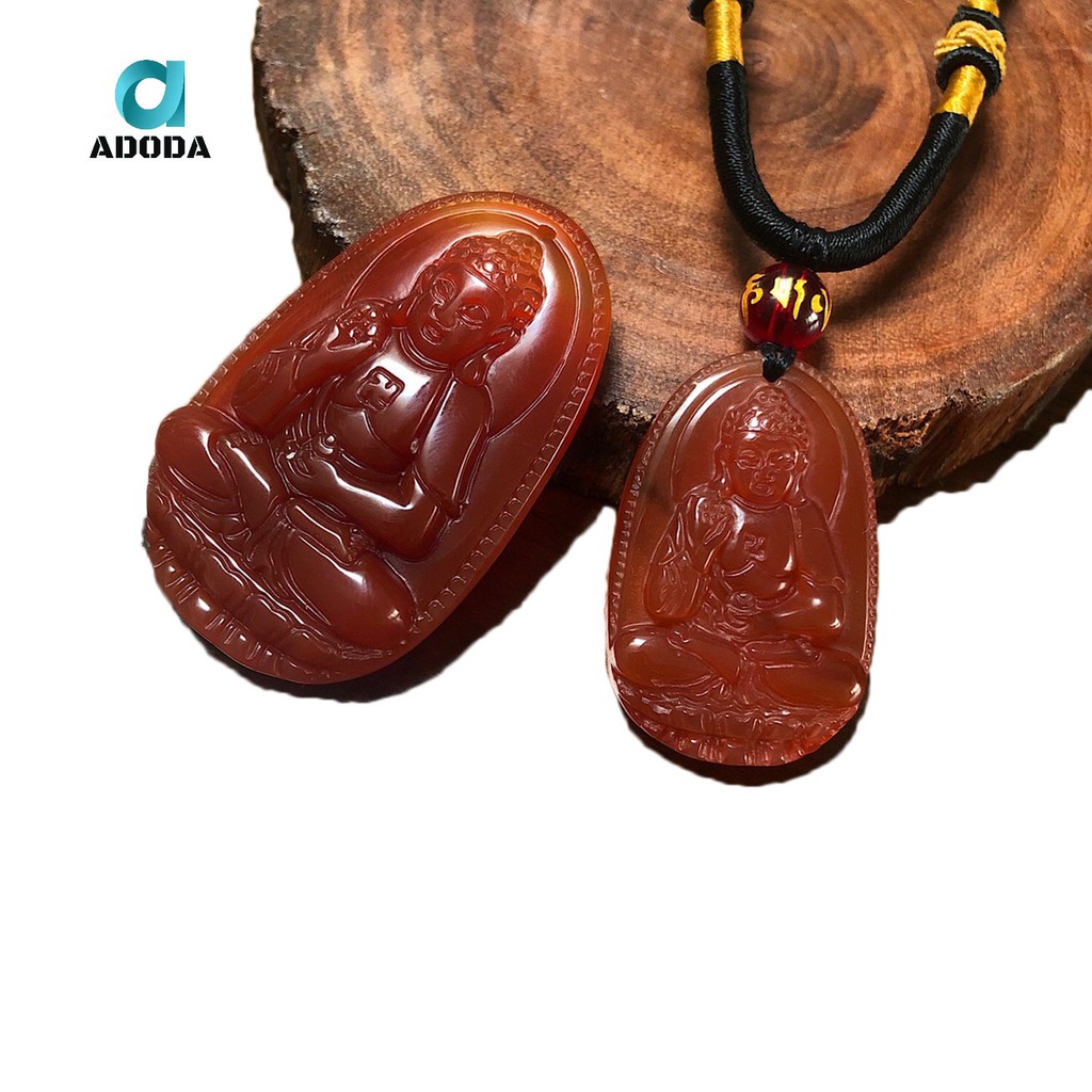 Mặt Dây Chuyền Phật Bản Mệnh A Di Đà Dành Cho Nam Tuổi Tuất Và Hợi, Tặng Kèm Dây Đeo, ADODA