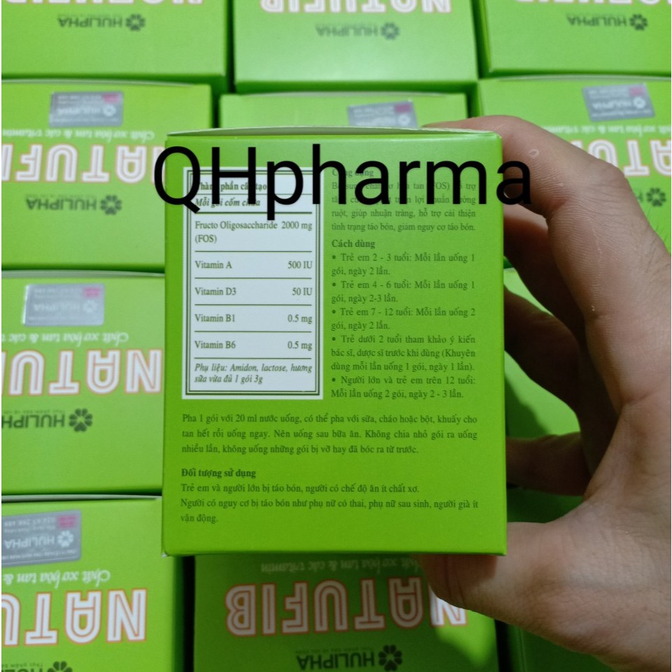 Cốm NATUFID bổ sung chất xơ hòa tan giúp cải thiện tình trạng táo bón ở trẻ nhỏ và người già ( hộp 20 gói )