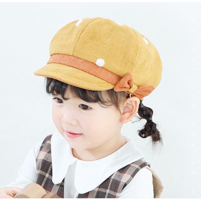 Mũ Nồi Có Nơ Cho Bé Gái 1-3 Tuổi đáng yêu