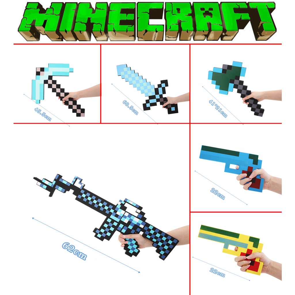Công cụ Xốp EVA mềm minecraft kim cương - Baystore