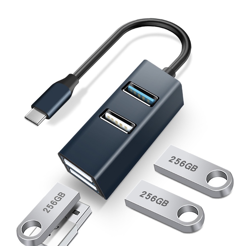 Bộ Chia 4 Cổng USB 3.0 2.0 Tốc Độ Cao Cho Mobile HDD