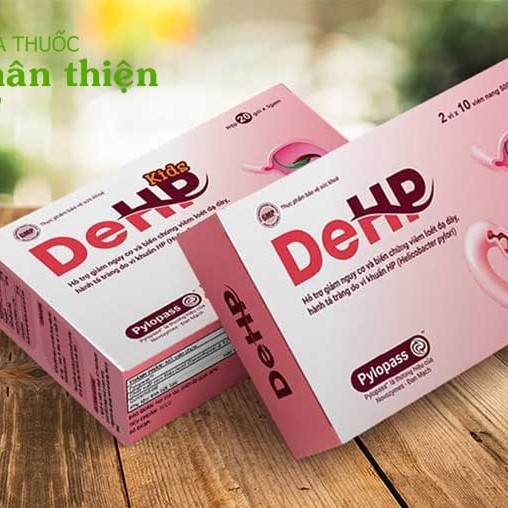 DeHP - hỗ trợ làm giảm nguy cơ và biến chứng của viêm loét dạ dày (Hộp 2 vỉ x 10 viên)