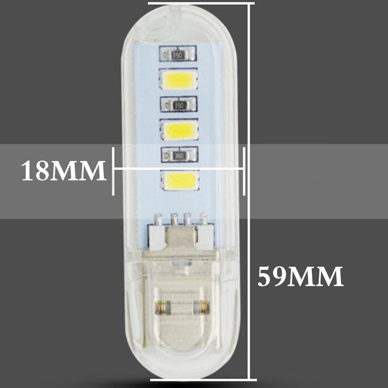 Đèn LED USB 3 bóng kết nối máy tính tiện dụng chất lượng cao