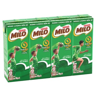 Sữa Milo Lúa Mạch Nestle Milo 180ml Lốc 4 Hộp