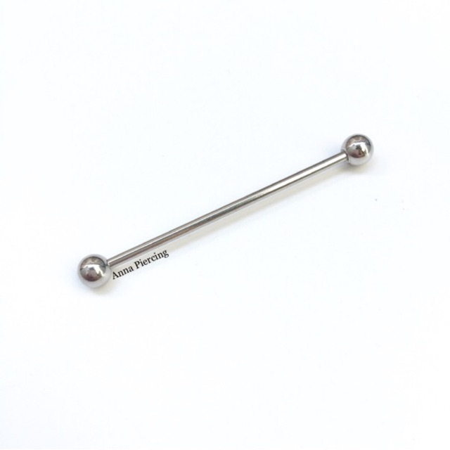 Khuyên industrial thanh ngang bằng thép y tế xỏ khuyên piercing - XUÂN SHOP