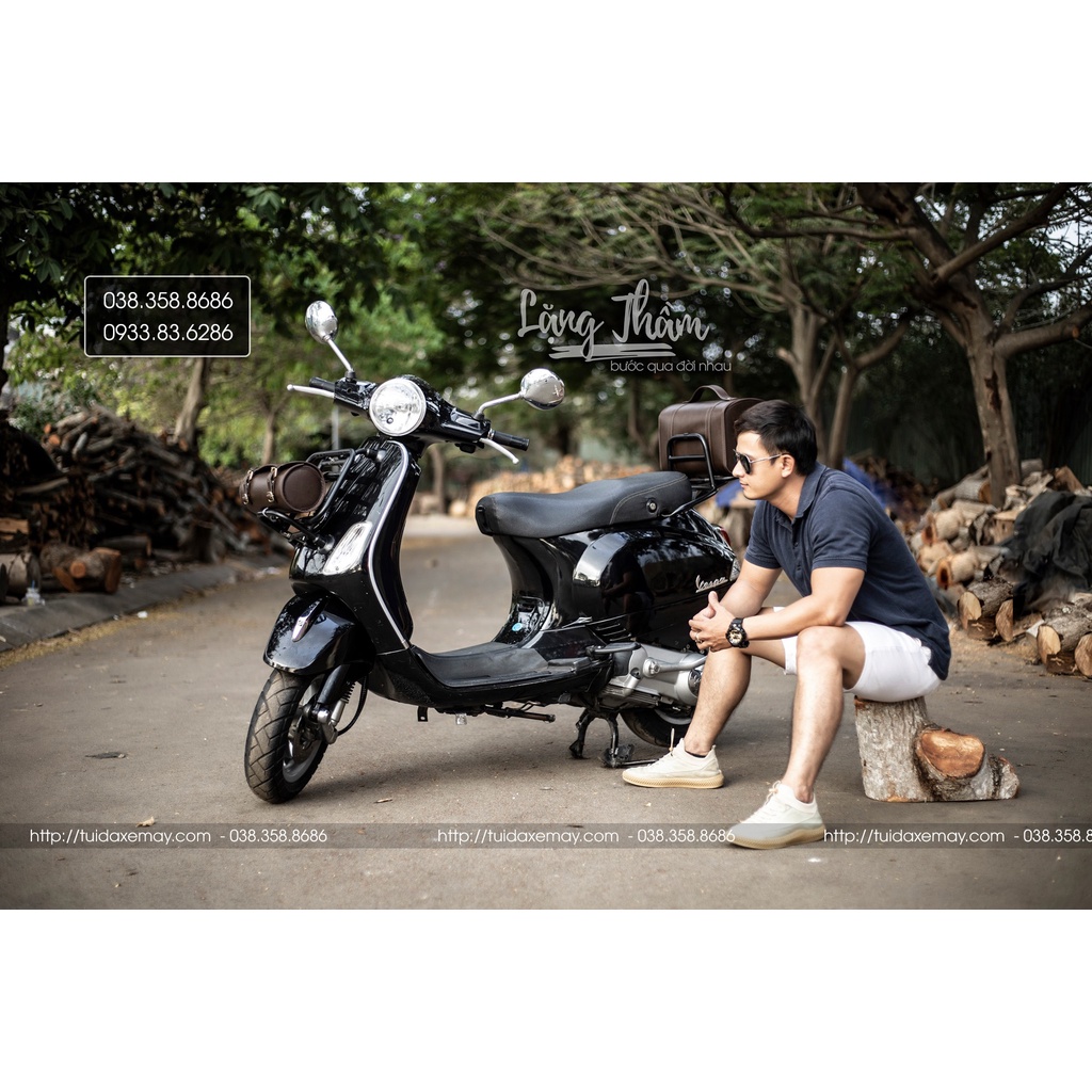 Túi da xe vespa