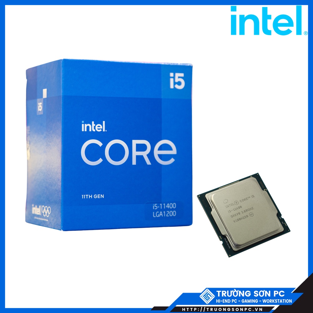 CPU Intel Core i5 11400 (2.6GHz turbo up to 4.4Ghz, 6 Cores 12 Threads, 12MB Cache, 65W) | Full Box Nhập Khẩu