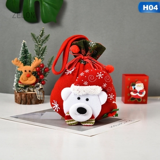 Túi Dây Rút Đựng Bánh Kẹo Phong Cách Giáng Sinh
