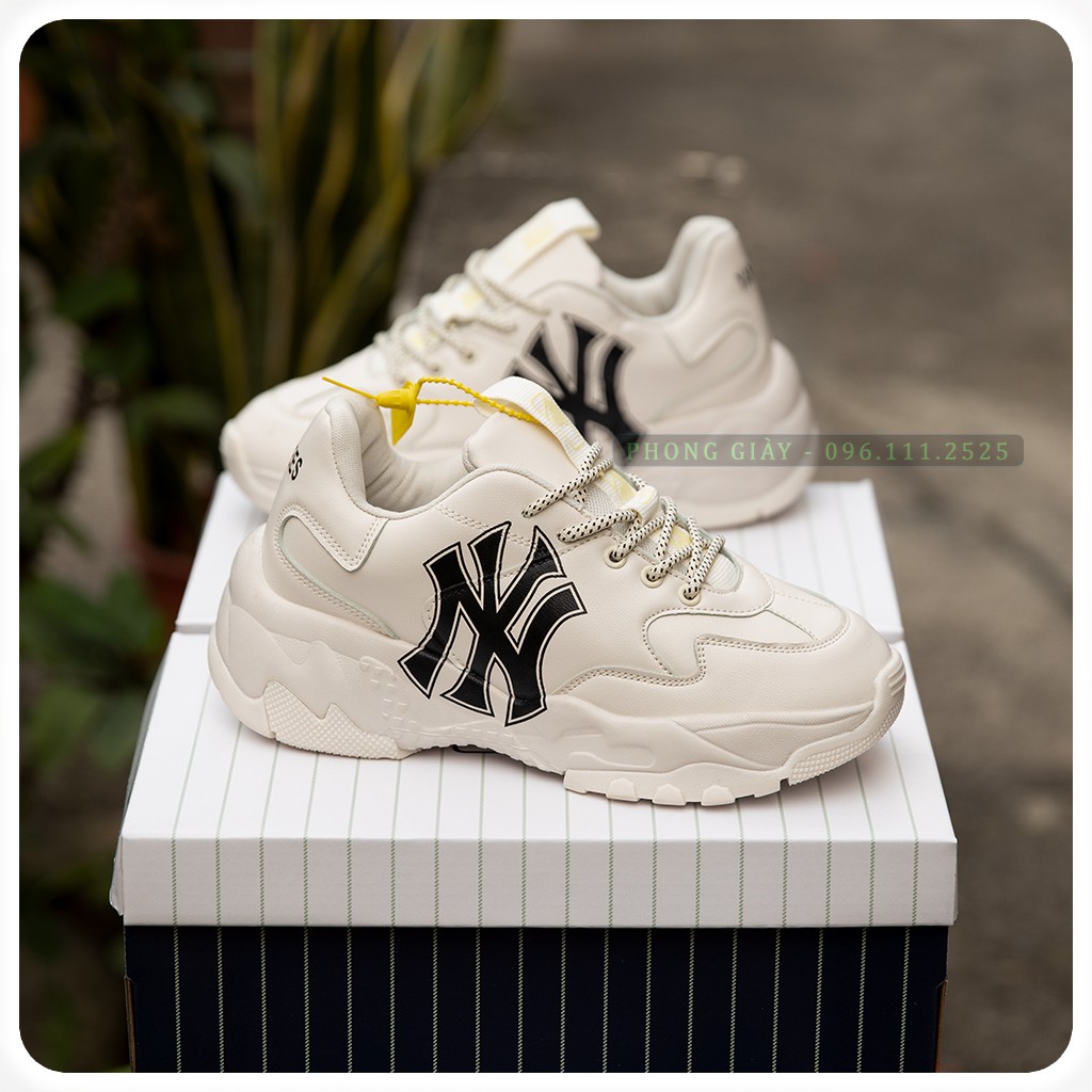 Giày Sneaker Nam Nữ Cổ Cao Chữ NY Đen (Fullbox)