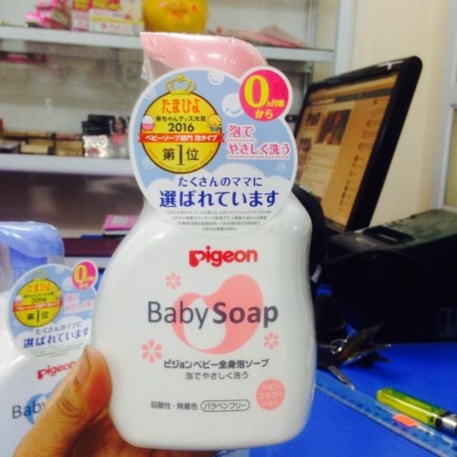 Sữa tắm pigeon baby soap cho bé chai 500ml