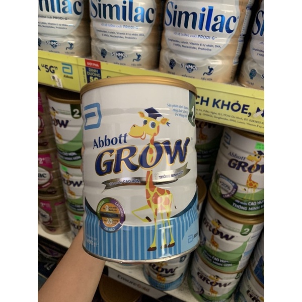 Sữa bột Abbott Grow 1 900g (hình thật)