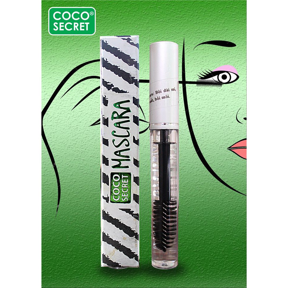 [COCO SECRET] Mascara Dầu Dừa Dưỡng Mi Coco Secret - 100% Thiên nhiên - Dưỡng mi dày, dài