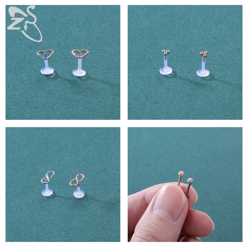 Set khuyên tai / khuyên môi hình vỏ sò sang trọng thời trang 16g