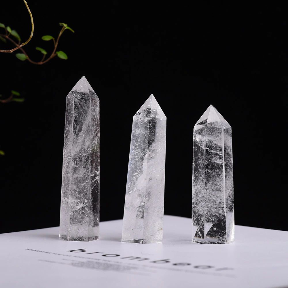 Trụ đá thanh tẩy Clear Quartz