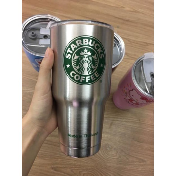 GÍA SỐC LY GIỮ NHIỆT STARBUCK  kèm 2 ống hút inox, túi giữ nhiệt và dụng cụ cọ rửa