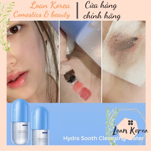 Nước tẩy trang lợi khuẩn loại bỏ bụi bẩn, bã nhờn HYDRA SOOTH CLEANSING WATER 500ml