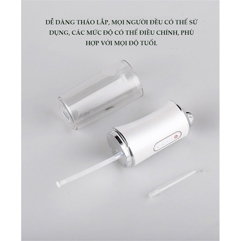 Máy Tăm Nước Cầm Tay - Tăm Nước Vệ Sinh Răng Miệng Oral Irrigator Bản Quốc Tế Chuẩn Châu Âu