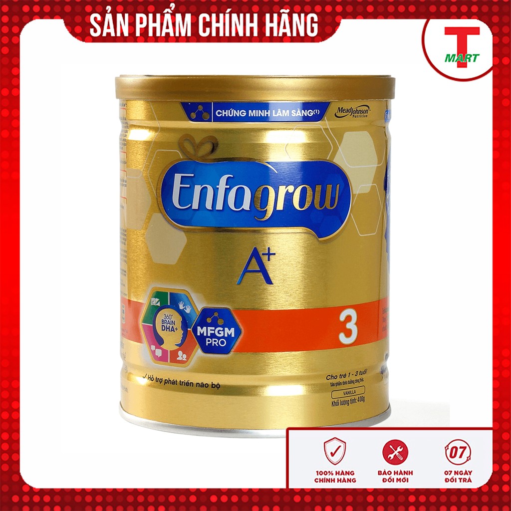 Sữa Enfagrow A+ 3 360 Brain DHA+ và MFGM Pro 400g (1 - 3 tuổi)