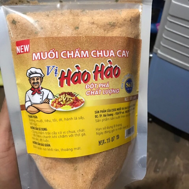 Muối bột canh hảo hảo túi zip 450gr