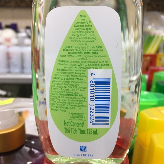 Nước hoa Johnson's Baby - Hương Ngày Hè - 125ml