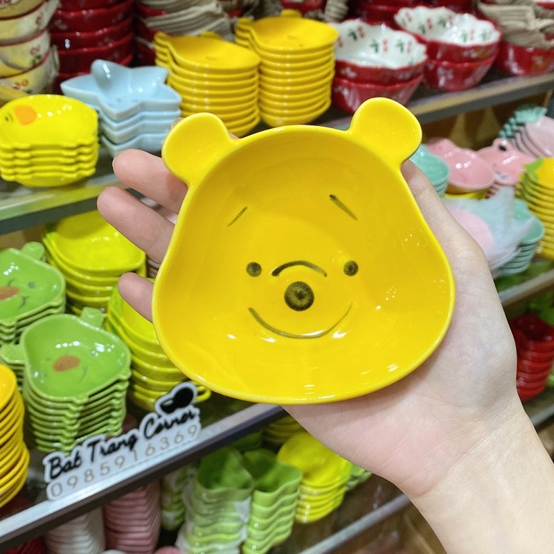Chén ăn dặm, bát sứ ăn dặm cho bé, đĩa gia vị nhỏ xinh