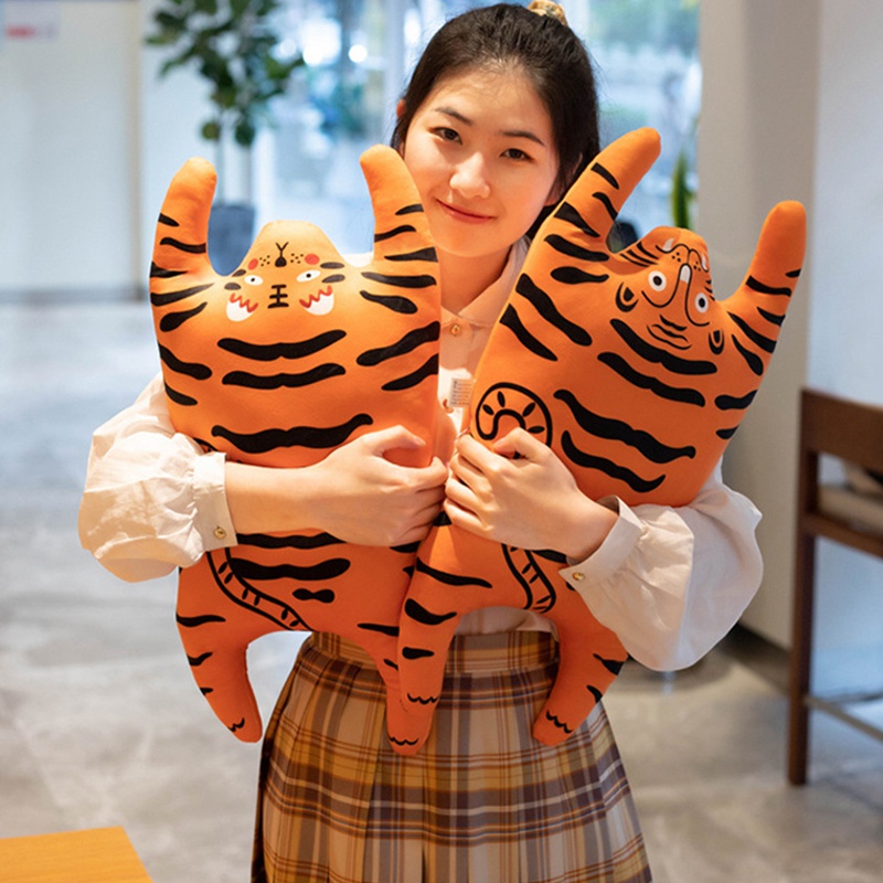 Gối hình hổ dễ thương mềm mại thích hợp sử dụng tại nhà/ văn phòng