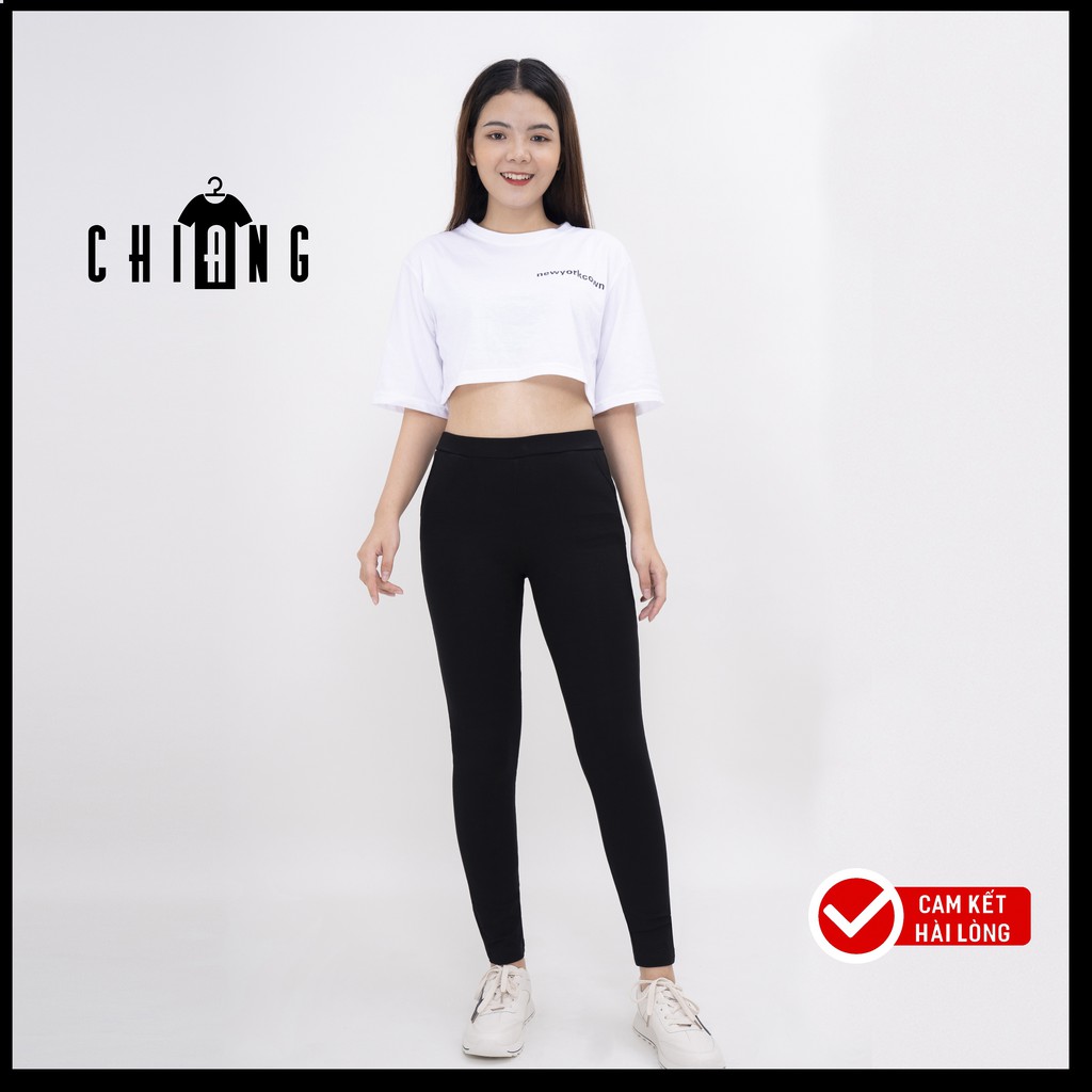 Quần Legging Nâng Mông CHIANG Vải Coton Co giãn, mềm mịn, thoáng mát cao cấp C09 | BigBuy360 - bigbuy360.vn
