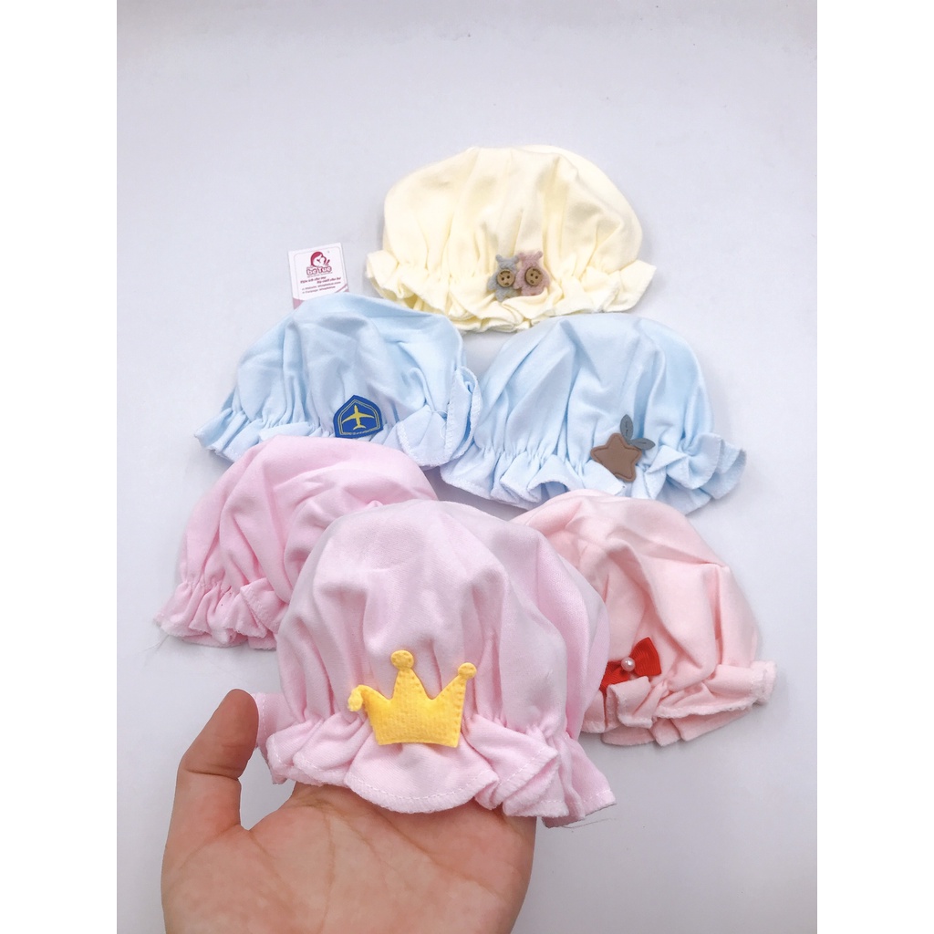 Mũ tai bèo co giãn cho bé sơ sinh 0-3m M729