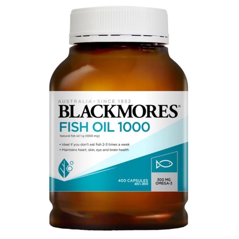 Viên dầu cá tự nhiên 400v Blackmores Fish Oil 1000mg
