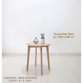 BÀN TRÒN LỚN KIỂU HÀN - ROUND SIDE TABLE (L)