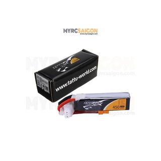 Pin tattu 2s 7.4v 450mah 75c