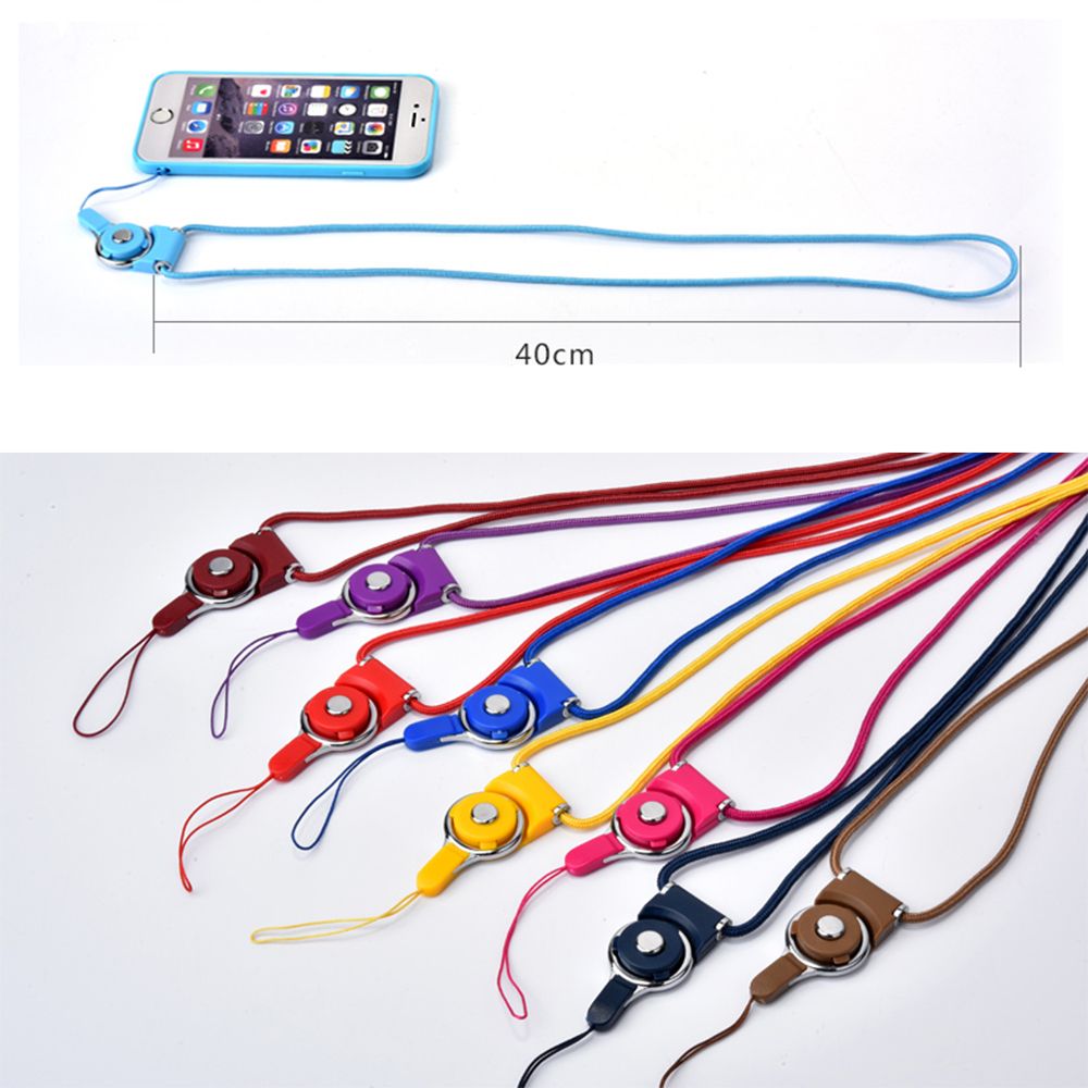 ❀SIMPLE❀ 5 Pcs Random color Nylon Phone Lanyard Universal Key Chain Mobile Straps Badges Finger Neck Lariat Hang Rope Security Detachable