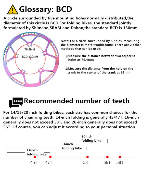 Đĩa xích xe đạp LITEPRO BCD130 siêu nhẹ nhiều màu sắc tiện lợi