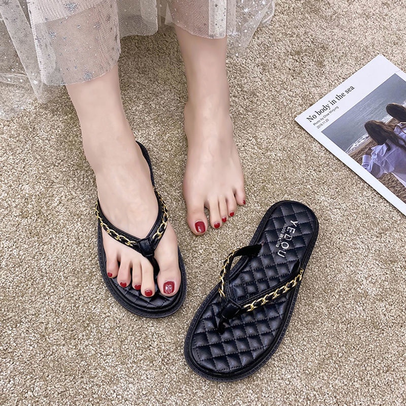 Dép Xỏ Ngón Đế Bằng Thiết Kế Mới Thời Trang Dành Cho Mùa