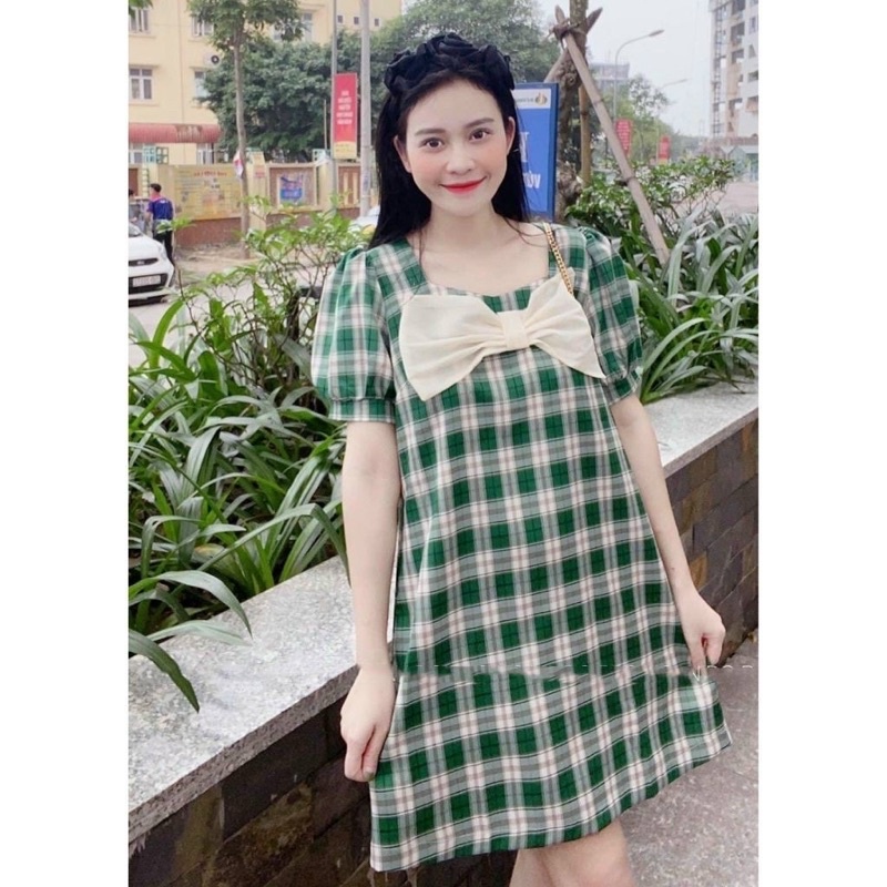 Váy Bầu Mùa Hè. Đầm Bầu Thiết Kế Dáng Suông Đuôi Cá Tay Ngăn Chất Lụa Mềm Mát AO28 Lin Store66