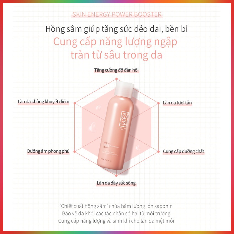 Toner dưỡng ẩm Jiaehu Hàn Quốc 150ml (JIAEHU SHINING PURE FRESH TONER 150ML) PICKO