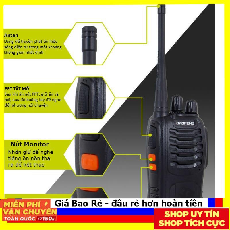 ++Trợ Giá++ COMBO 2 BỘ ĐÀM CHÍNH HÃNG BAOFENG BF-888S