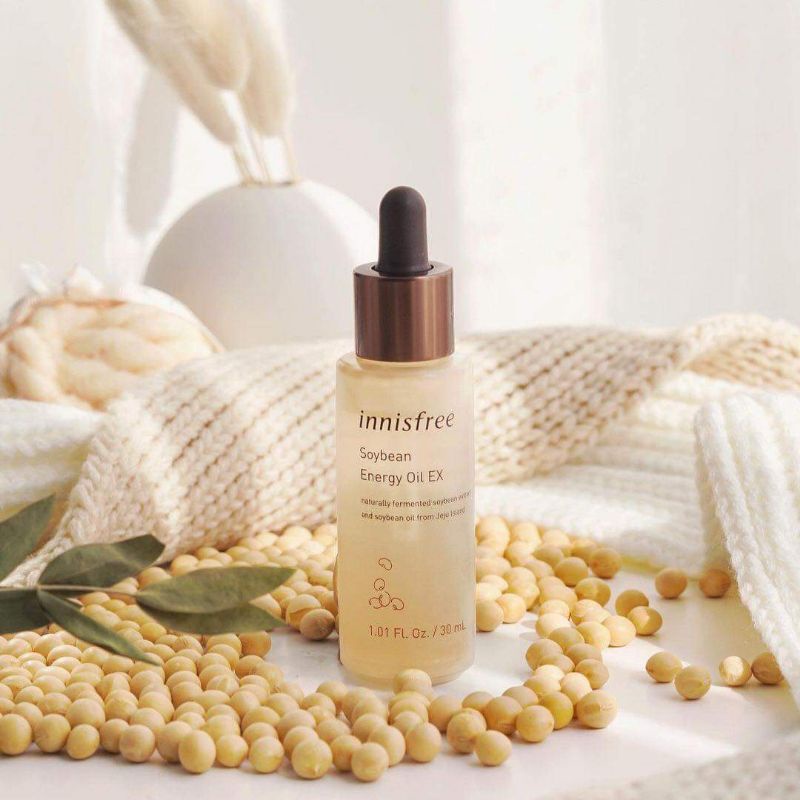 Tinh Dầu Dưỡng Ẩm, Chống Lão Hóa Chiết Xuất Đậu Nành lên Men Innisfree Soybean Energy Oil EX