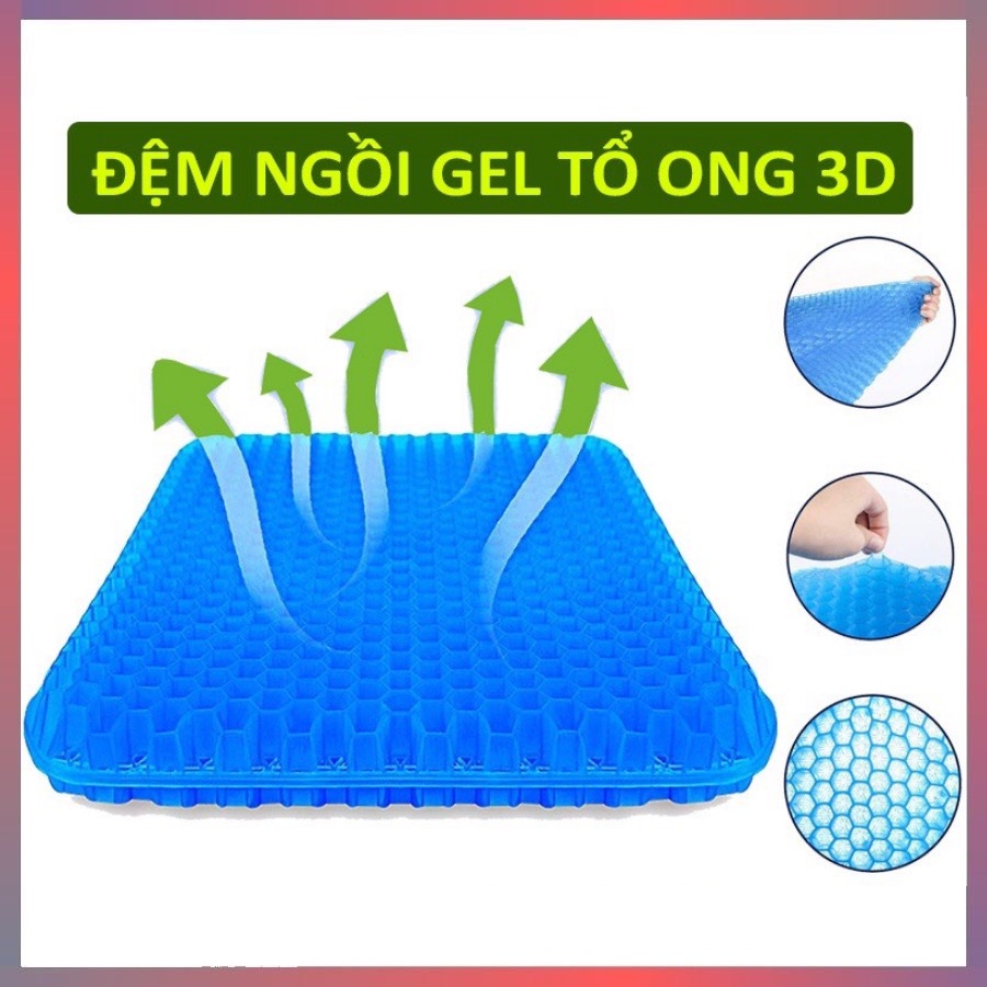 Đệm Ngồi 2 Lớp 3D Thoáng Khí MAGIC CUSHION Thoáng Khí Tuần Hoàn Cho Người Ngồi Lâu-BH 1 năm