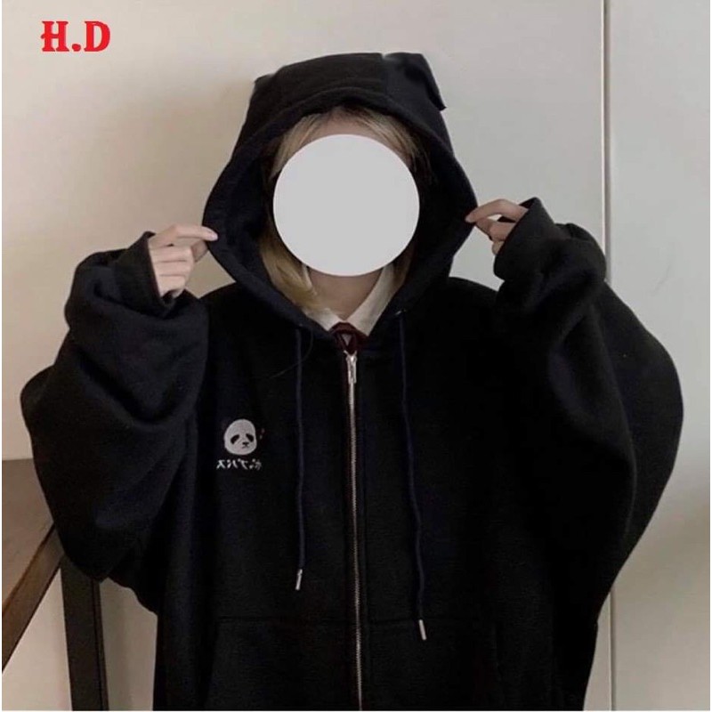 Áo khoá logo gấu