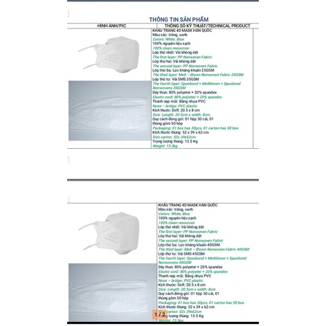 Khẩu trang y tế cao cấp LUXURY 4D Sen Việt ,1 hộp 30 cái, lọc bụi,kháng khuẩn ,có 3 màu.Xanh.Trắng.xám | BigBuy360 - bigbuy360.vn